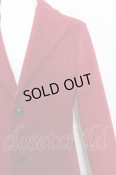 画像2: VANQUISH コート.イタリアンカラーショートP /ワインレッド/M O-22-09-27-032-VA-ou-YM-ZT-M127 (2)