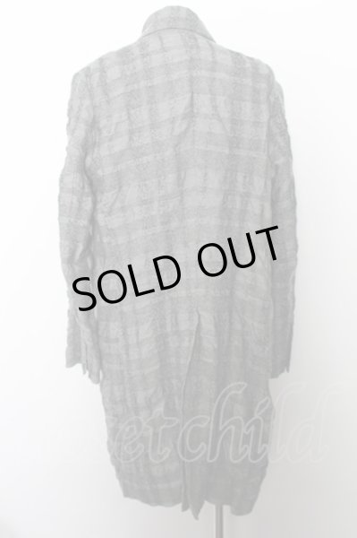 画像4: NO ID. コート.ウールコットン縮絨チェスター /グレー/3 O-22-09-27-027-NO-ou-YM-ZT068 (4)