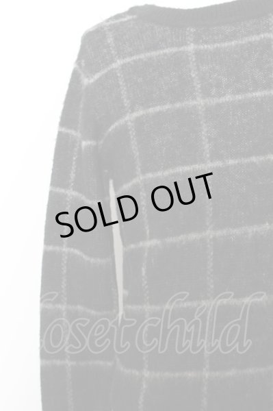 画像2: GOSTAR DE FUGA ニット.ZEPHKR ブロックチェック /ブラック/46 O-22-09-27-029-GO-to-YM-ZT342 (2)