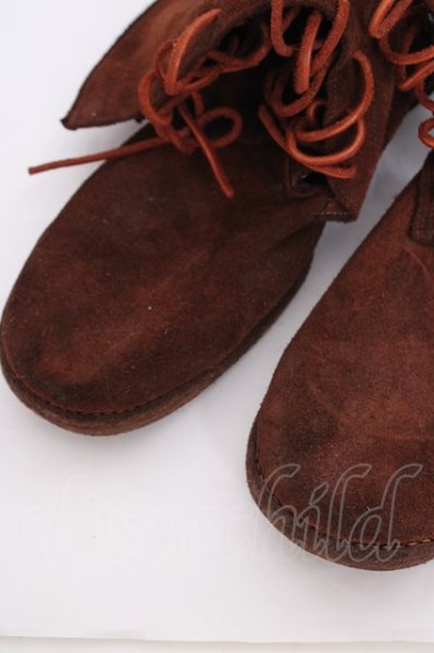 画像5: Moonage Devilment(清春) ブーツ.スエードレザーレースアップ /ワイン/41 T-22-09-30-045-Mo-sho-NA-ZT-S003 (5)