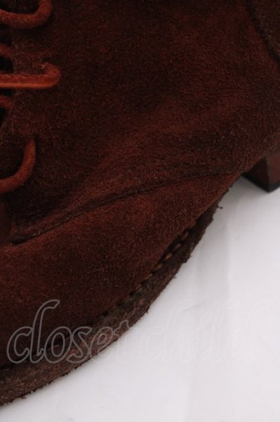 画像6: Moonage Devilment(清春) ブーツ.スエードレザーレースアップ /ワイン/41 T-22-09-30-045-Mo-sho-NA-ZT-S003 (6)