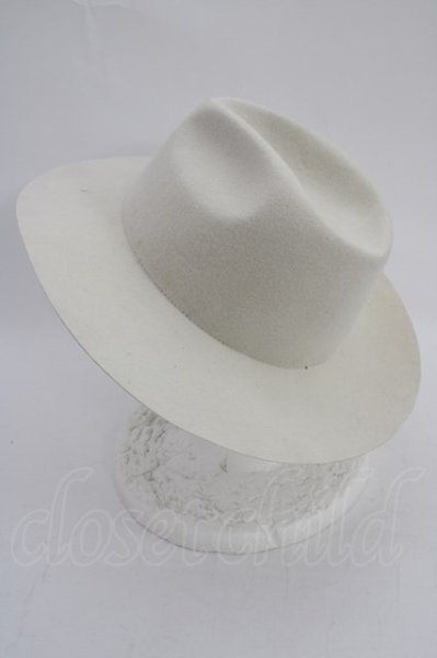 画像2: Moonage Devilment(清春) ハット.ウールフェルト /ホワイト/S T-22-09-30-050-Mo-za-NA-ZT168 (2)