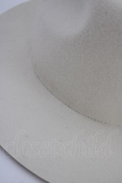 画像5: Moonage Devilment(清春) ハット.ウールフェルト /ホワイト/S T-22-09-30-050-Mo-za-NA-ZT168 (5)