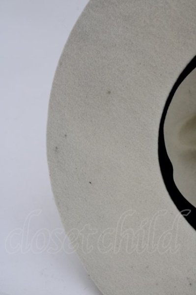 画像6: Moonage Devilment(清春) ハット.ウールフェルト /ホワイト/S T-22-09-30-050-Mo-za-NA-ZT168 (6)