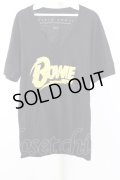 【SALE】Moonage Devilment(清春) Tシャツ.MaD×BOWIE V/N /ブラック/表記なし T-22-09-30-011-Mo-ts-NA-ZT339