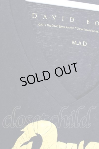 画像3: Moonage Devilment(清春) Tシャツ.MaD×BOWIE V/N /ブラック/表記なし T-22-09-30-011-Mo-ts-NA-ZT339 (3)