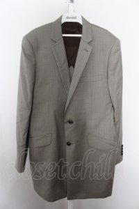 【WINTERセール】NO ID. ジャケット.MERINO WOOL 背抜き /グレー/2 O-22-09-30-044-NO-ja-YM-ZT010