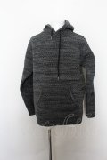 【WINTERセール】LUXE／R パーカー.ポリニットジャガードラインプル /グレー/L O-22-10-04-012-ET-to-YM-ZT341