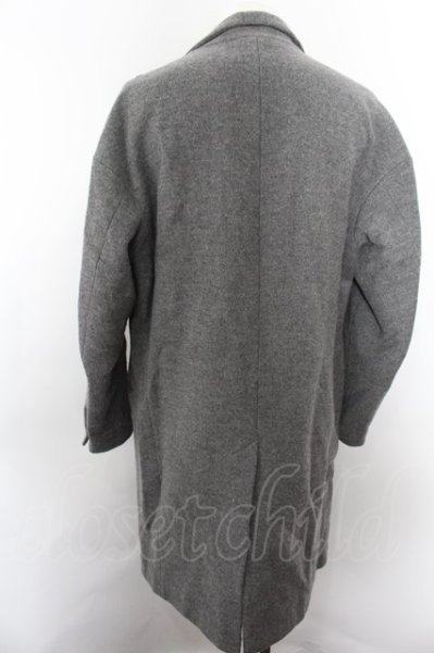 画像4: GALLIS ADDICTION コート.ドロップショルダーウールチェスター /グレー/4 O-22-10-05-005-ET-ou-YM-ZT010 (4)