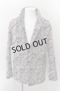 【WINTERセール】NO ID. ジャケット.ペイズリーゴブランジャガードノッチドラペル２Ｂ /ネイビー/1 O-22-10-05-012-NO-ja-YM-ZT098