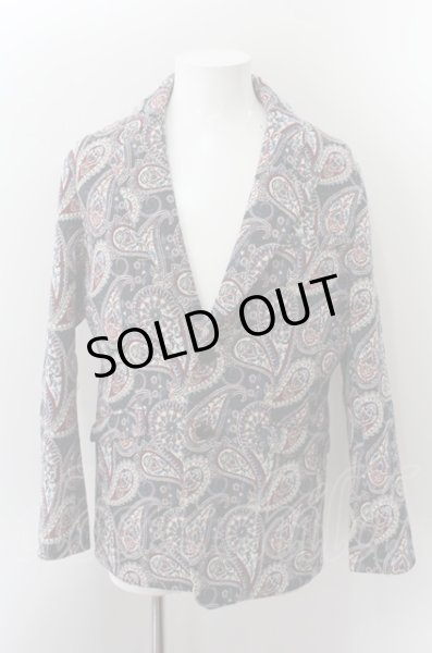 画像2: NO ID. ジャケット.ペイズリーゴブランジャガードノッチドラペル２Ｂ /ネイビー/1 O-22-10-05-012-NO-ja-YM-ZT098 (2)