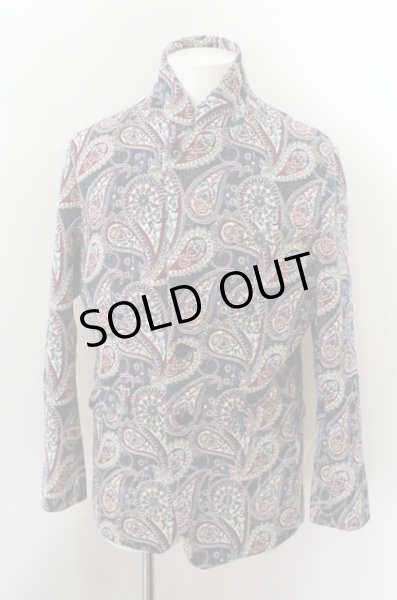 画像3: NO ID. ジャケット.ペイズリーゴブランジャガードノッチドラペル２Ｂ /ネイビー/1 O-22-10-05-012-NO-ja-YM-ZT098 (3)