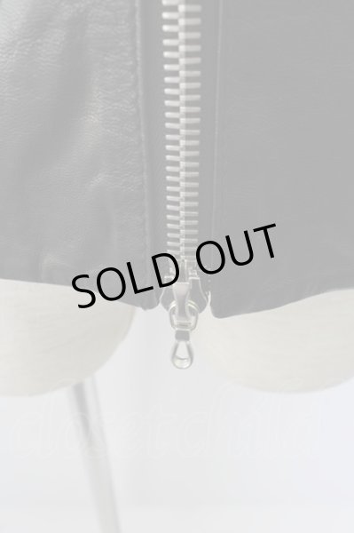 画像5: SHELLAC ジャケット.ゴートレザーボトルネックシングル /ブラック/46 T-22-10-06-043-SH-ja-ET-ZT-ML029 (5)