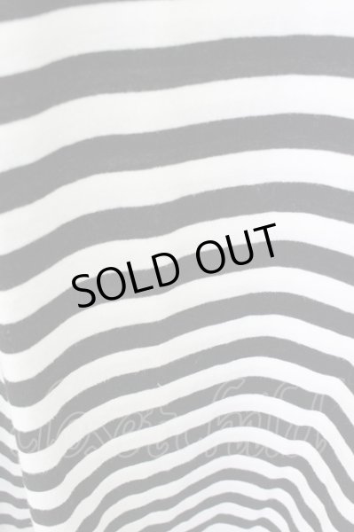 画像5: Moonage Devilment(清春) Ｔシャツ.Ｖネックボーダー /ホワイト/48 T-22-10-06-012-Mo-ts-NA-ZT290 (5)