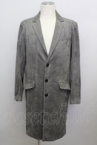【WINTERセール】FUGA コート.GENEROSITY スウェードチェスター /グレー/46 T-22-10-11-017-FU-ou-YM-ZT-M102