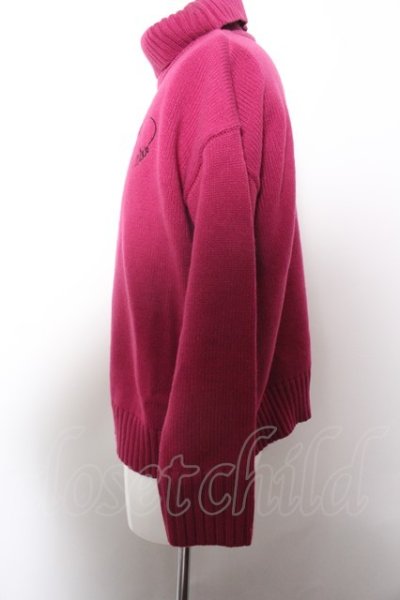 画像3: 【SALE】NieR CLOTHINGニット.ハート刺繍スリット /パープル/F O-22-10-13-075-SE-to-YM-ZT434