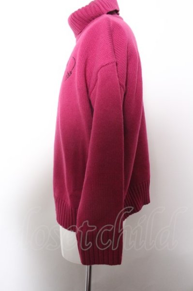 画像3: NieR CLOTHINGニット.ハート刺繍スリット /パープル/F O-22-10-13-075-SE-to-YM-ZT225 (3)