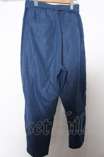 画像4: KMK(KINGLY MASK) パンツ.ロングベルト付きタックワイド /ネイビー/M O-22-10-13-082-KM-pa-YM-ZT245 (4)