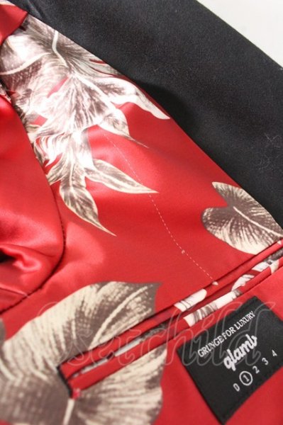 画像4: glamb ジャケット.Floria tailored /ブラックｘワイン/1 O-22-10-13-100-ET-ja-YM-ZT216 (4)