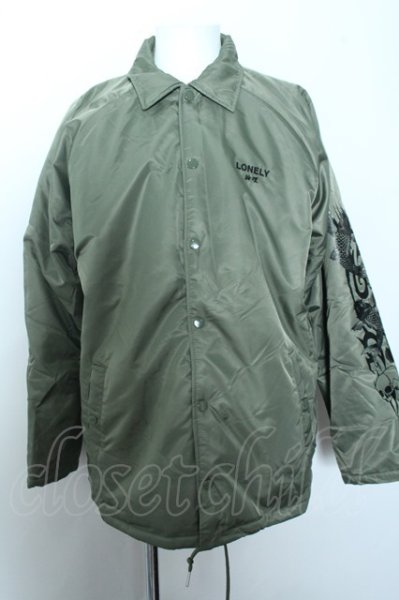 画像4: LONELY/論理 ジャケット.SOUVENIR NYLON BOA COACH /カーキ/XL O-22-10-13-108-ET-to-YM-ZT216 (4)