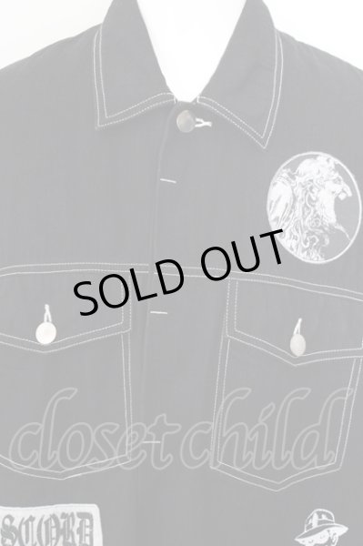 画像2: KIDILL ジャケット.パッチカバーオール /ブラック/46 O-22-10-17-004-ET-ja-YM-ZT488 (2)