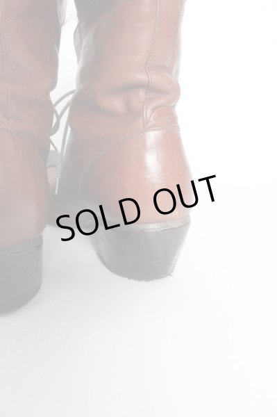 画像6: TORNADO MART シューズ.ポインテッドエンボスファーブーツ O-22-10-17-061-TO-sho-YM-ZT4000 (6)