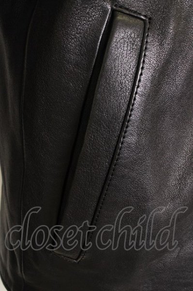 画像5: MR.OLIVE ジャケット.ヘアシープソフトベジレザースポーツブルゾン /ブラック/S T-22-10-18-017-MR-ja-NA-ZT-ML033 (5)