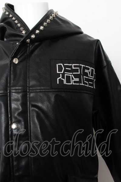 画像2: ALTER VENOMV ジャケット.Destroy PU ロングブルゾン /ブラック/ O-22-10-20-014-AL-ja-YM-ZT-ML033 (2)