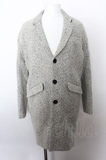 新品 NO ID. ラムベジタブルフェイクムートンリバーシブルハイカラーコート NO ID. BLACK / コート.ラムベジタブルフェイクムートンリバーシブル