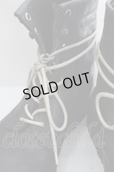 画像2: Moonage Devilment(清春) ブーツ.nil admirari コラボレザーレースアップ /ブラック/41 O-22-10-24-110-Mo-sho-YM-ZT3000 (2)