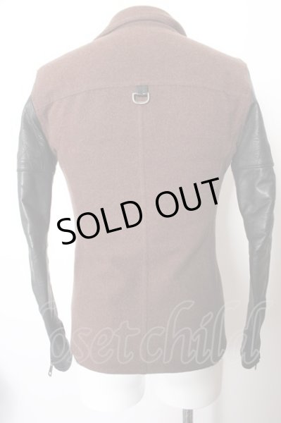 画像6: Moonage Devilment(清春) ジャケット.レザースリーブメルトンライダース /ブラウン/44 O-22-10-24-021-Mo-ja-YM-ZT109 (6)