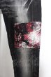 画像3: CIVARIZE パンツ.リメイクパッチスキニー /ブラックｘレッド/42 O-22-10-28-074-CI-pa-YM-ZT469 (3)