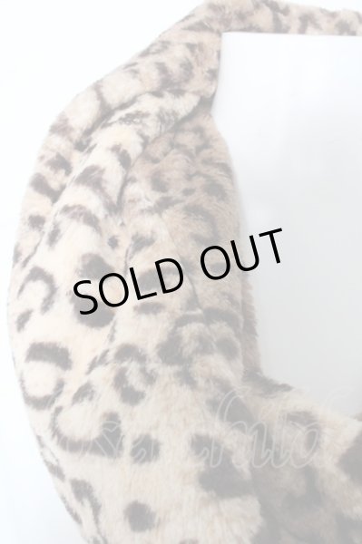 画像2: semanticdesign スヌード.レオパードボア /ブラウン/ O-22-10-28-078-se-za-YM-ZT196 (2)