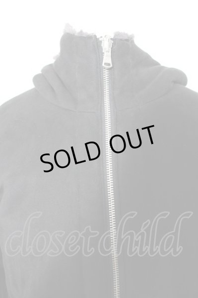 画像2: NO ID. BLACK コート.フェイクムートンリバーシブルフーデッド /ブラックｘグレー/3 O-22-10-31-042-NO-ou-YM-ZT-M006 (2)