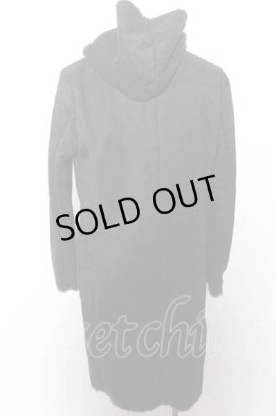 画像4: NO ID. BLACK コート.フェイクムートンリバーシブルフーデッド /ブラックｘグレー/3 O-22-10-31-042-NO-ou-YM-ZT-M006 (4)