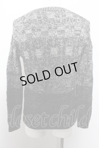 画像3: FUGA ニット.GrowthFactor モヘア混Vネック /ブラックｘホワイト/44 O-22-10-31-047-FU-to-YM-ZT428 (3)