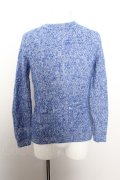 【WINTERセール】GOSTAR DE FUGA ニット.Alliance モヘアドリス編み /ブルー/44 O-22-10-31-058-GO-to-YM-ZT362