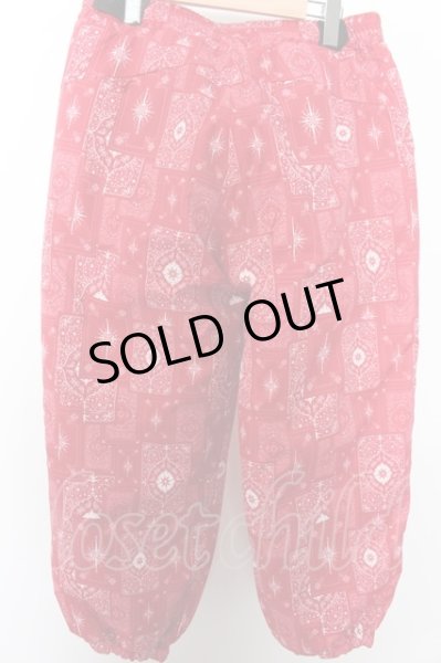 画像4: NO ID. BLACK パンツ.トランププリントリバーシブルバルーン /レッドｘブラック/2 O-22-10-31-142-NO-pa-YM-ZT460 (4)