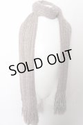 【SALE】Moonage Devilment(清春) マフラー.Cable Knit Long Stole /ブラウン/F O-22-10-31-150-Mo-za-YM-ZT462