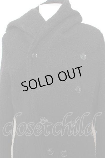 画像2: JURY BLACK コート.ボアフーデッド /ブラック/L O-22-10-31-018-JU-ou-YM-ZT459 (2)