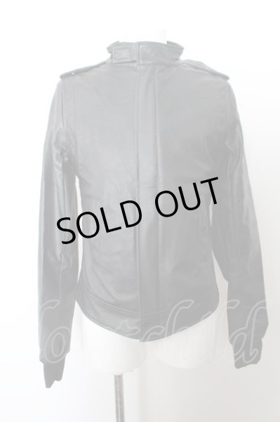 画像3: anko ROCK ジャケット.バックファースカルスタンドネックPU /ブラック/ O-22-11-03-004-ET-ja-YM-ZT-M015 (3)