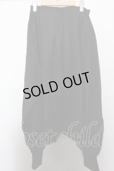 画像3: anko ROCK パンツ.タックワイドサルエル /ブラック/ O-22-11-03-049-ET-pa-YM-ZT501 (3)