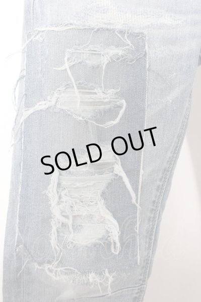 画像2: GOSTAR DE FUGA パンツ.リメイク加工ストレッチスキニーデニム’20SS /ライトブルー/44 O-22-11-03-058-GO-pa-YM-ZT501 (2)