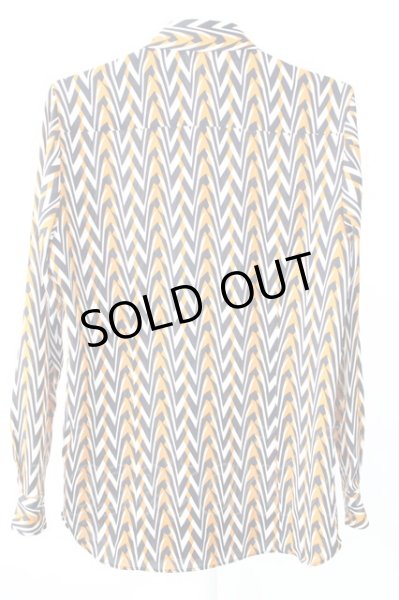 画像2: NO ID. シャツ.ジオメトリックショートカラー /オレンジ/1 T-22-11-18-001-NO-sh-KN-ZT470 (2)