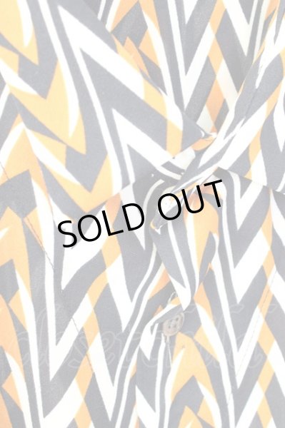 画像3: NO ID. シャツ.ジオメトリックショートカラー /オレンジ/1 T-22-11-18-001-NO-sh-KN-ZT470 (3)