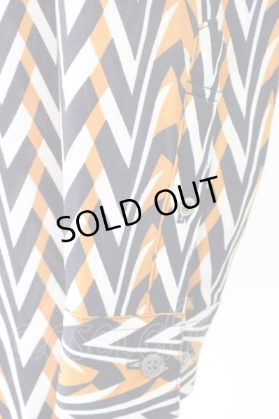 画像4: NO ID. シャツ.ジオメトリックショートカラー /オレンジ/1 T-22-11-18-001-NO-sh-KN-ZT470 (4)