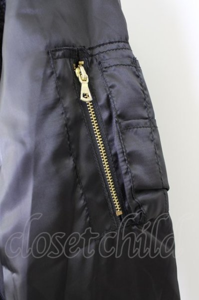 画像4: 京 ジャケット.MA-1ジャンパー /ブラック/M T-22-11-18-015-KY-ou-KN-ZT-M128 (4)