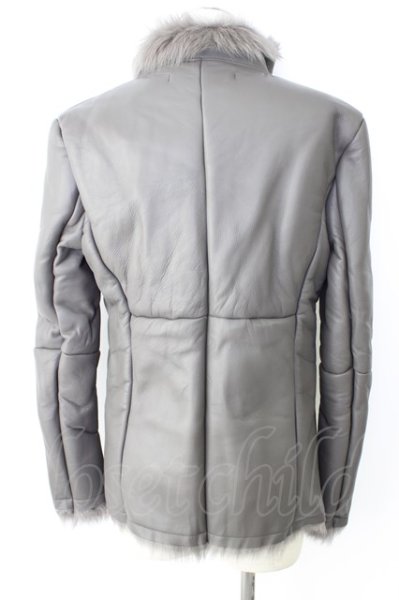 画像2: NO ID. BLACK ジャケット.トスカーナムートンハイカラーBLZ /グレー/3 T-22-11-18-016-NO-ja-KN-ZT-ML022 (2)