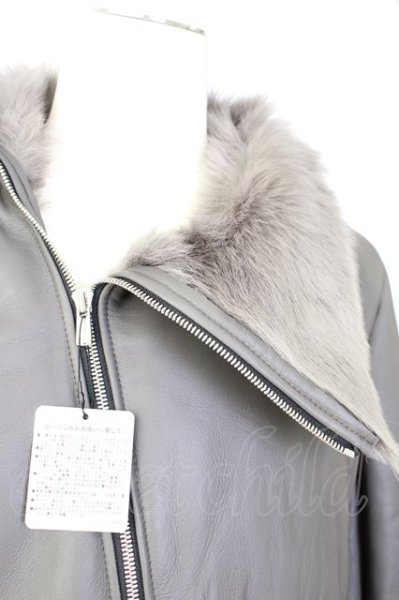 画像3: NO ID. BLACK ジャケット.トスカーナムートンハイカラーBLZ /グレー/3 T-22-11-18-016-NO-ja-KN-ZT-ML022 (3)