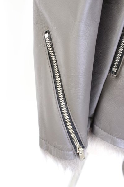 画像4: NO ID. BLACK ジャケット.トスカーナムートンハイカラーBLZ /グレー/3 T-22-11-18-016-NO-ja-KN-ZT-ML022 (4)